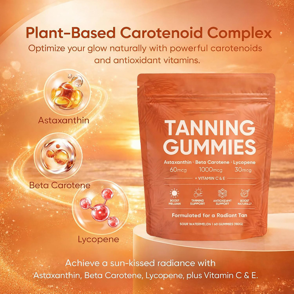พร้อมสต็อก จัดส่งที่รวดเร็ว แหล่งขายร้อน Savanna Skin Tanning Gummies, Savanna Skin Tanning Gummies 