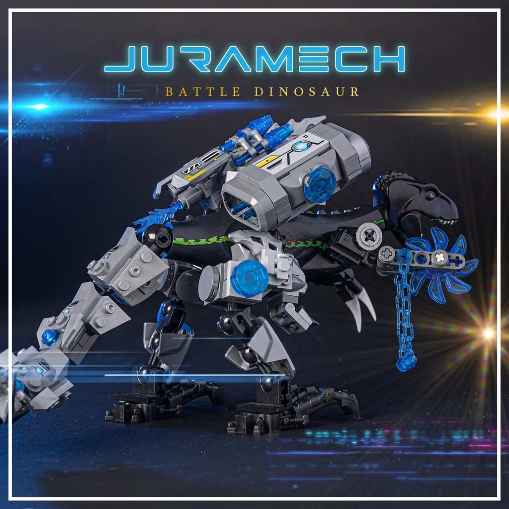 【พร้อมส่ง】jurassicworld dinosaur Building Blocks toys rebirth jurassic park godzilla robot เสื้อ spi