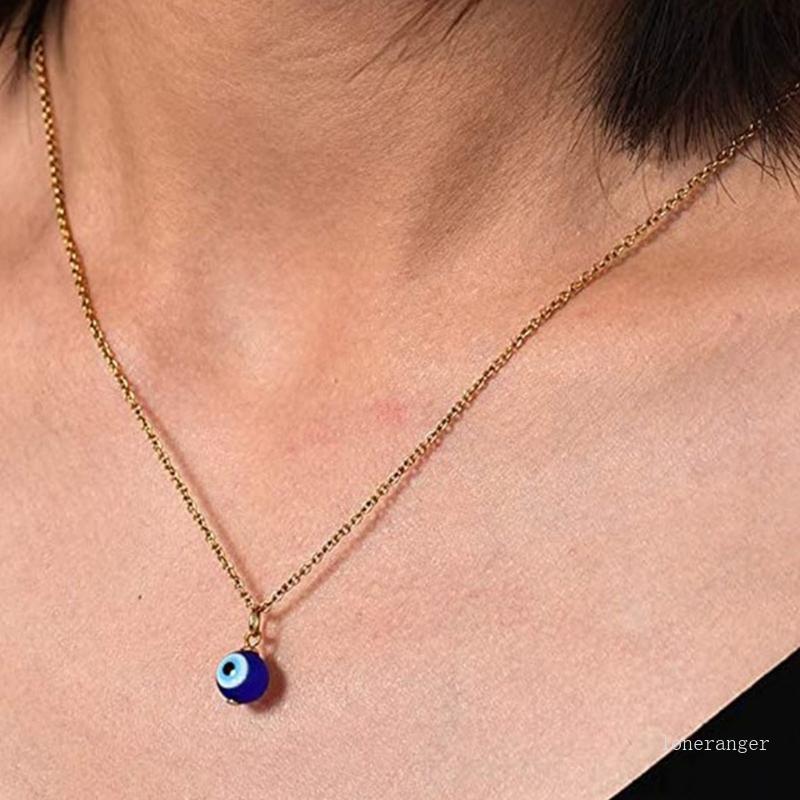 Loner Blue Eye สร้อยคอสําหรับ Evil Eye จี้สร้อยคอตุรกีสําหรับ Evil Eye สําหรับปกป้อง