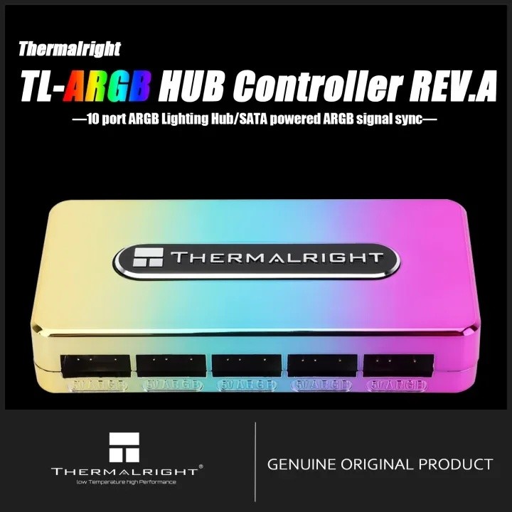 FZ Thermalright TL-ARGB HUB Controller REV.A 10 พอร์ต ARGB Lighting Hub SATA powered ARGB sync สัญญา