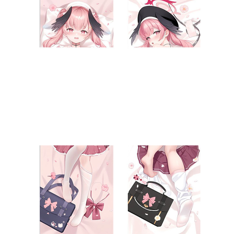 Blue Archive Shimoe Koharu อะนิเมะหมอน Dakimakura Body Throw Cushion ปลอกหมอนสองด้าน