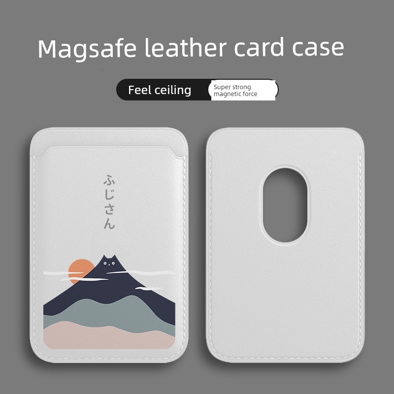 magnetic wallet magsafe wallet Magsafe เคสป้องกัน Apple ของญี่ปุ่น หนังการ์ตูน