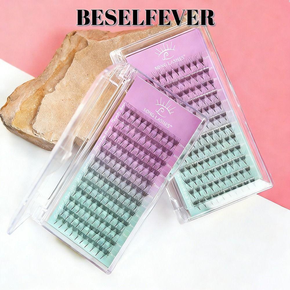 BESELFEVER ขนตาประดิษฐ์, Sharp Thin 6D Volume ขนตาปลอม,อุปกรณ์แต่งหน้า 8D Volume PBT วัสดุ Grafting 