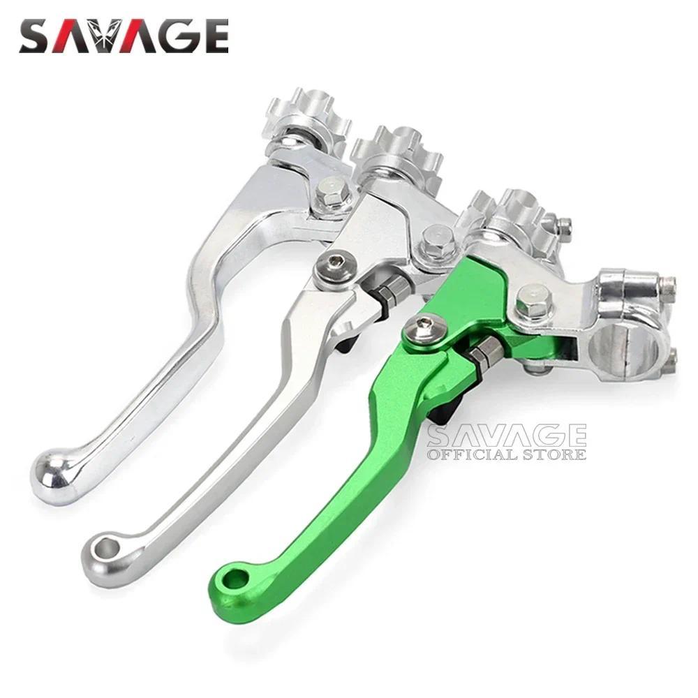 kสําหรับ KAWASAKI KX450F KX250F KX250 KX125 KX100 KX85 KX65 Handlebar คลัทช์คันโยก Perch รถจักรยานยน