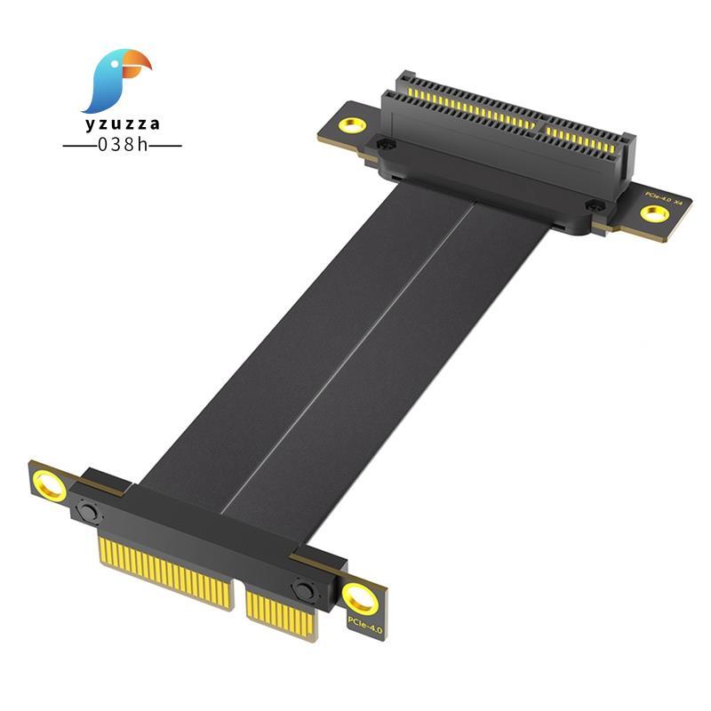 [ส่วนลด Y3Y]สายต่อ PCI-E PCI Express 4.0 4X (ทิศทางแนวตั้งคู่ 90 องศา)
