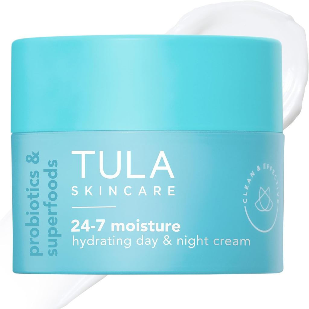 TULA Skin Care 24-7 Moisturizing Day & Night Cream-Facial Nourishing Moisturizer, รักษาสมดุลผิวและปร