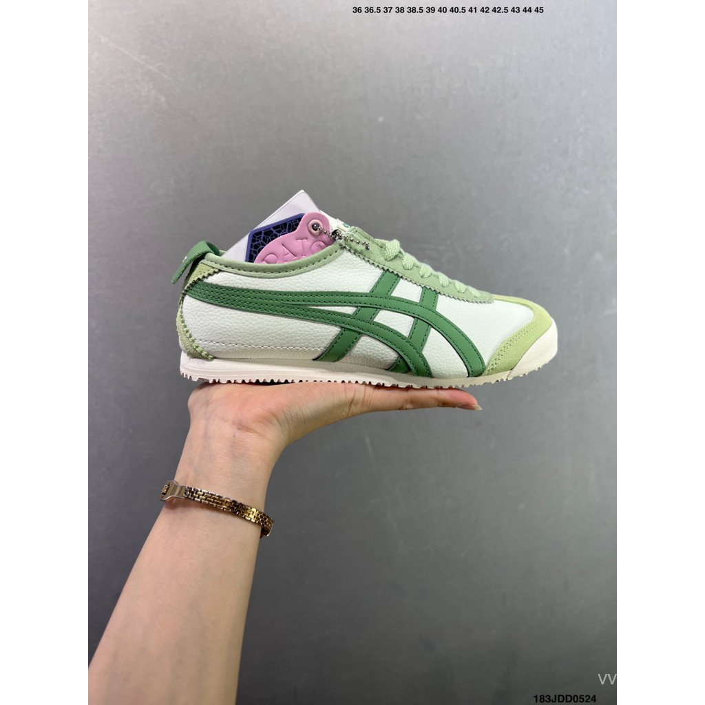 2026Asics Onitsuka Tiger รองเท้า/Onitsuka Tiger Mexico 66 รองเท้าผ้าใบรองเท้าผ้าใบนักเรียนสวมใส่ทุกว