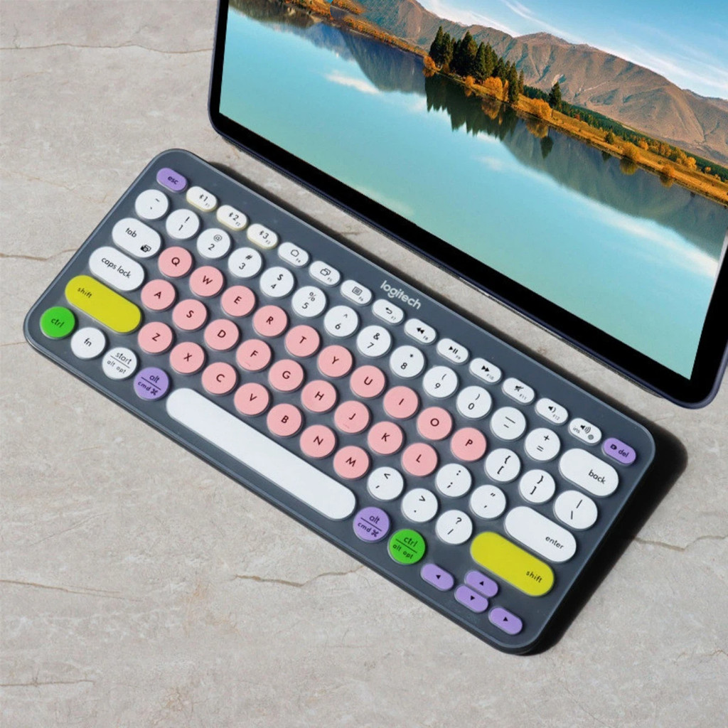 LINE FRIENDS Movie Keyboard Series Friends Edition เข้ากันได้กับคีย์บอร์ดบลูทูธ Logitech K380