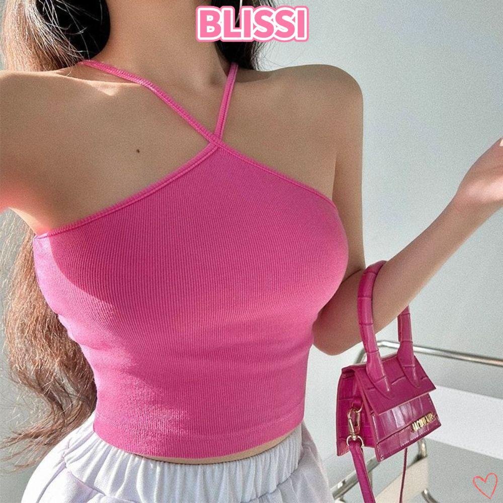ความสุข‌I Summer Tops, Slim Fitting Dopamine Cami Crop Top, Short Aesthetic Y2k Coquette Clothes