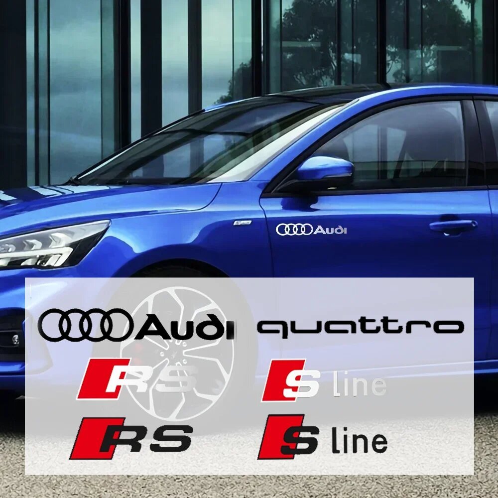 สําหรับ Audi รถ Body Trunk สติกเกอร์ตกแต่งหน้าต่าง A3 A4 B8 8P 8V B6 A5 A6 C7 Q5 B9 B7 C6 A1 Q7 Slin