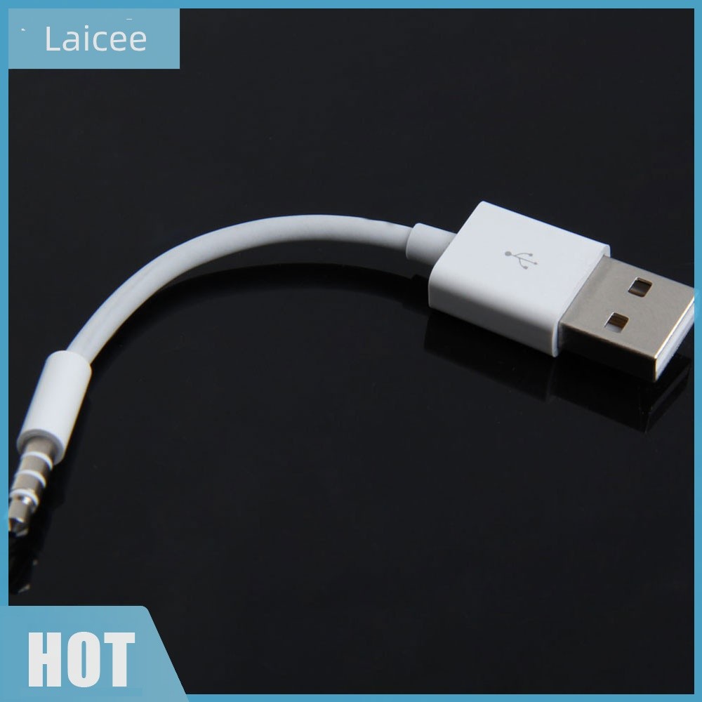 [Laicee.th] สายชาร์จข้อมูล USB 3.5 มม. Sync สายสัญญาณเสียงสําหรับ iPod Shuffle 3rd 4th Gen