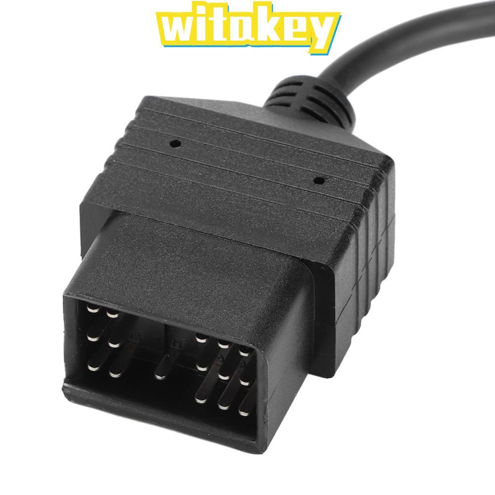 WITAKEY OBD2 สายวินิจฉัย, ABS 17 Pin ถึง 16 Pin OBD2 อะแดปเตอร์เชื่อมต่อ, Professional Plug & Play ส