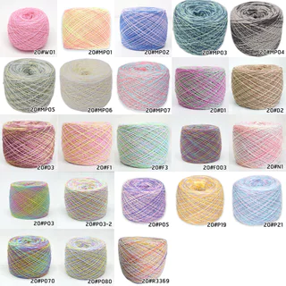 ไหมคอตตอนซัมเมอร์ เบอร์20 สีเหลือบ ไหมฝ้ายสำหรับงานถัก และงานปัก