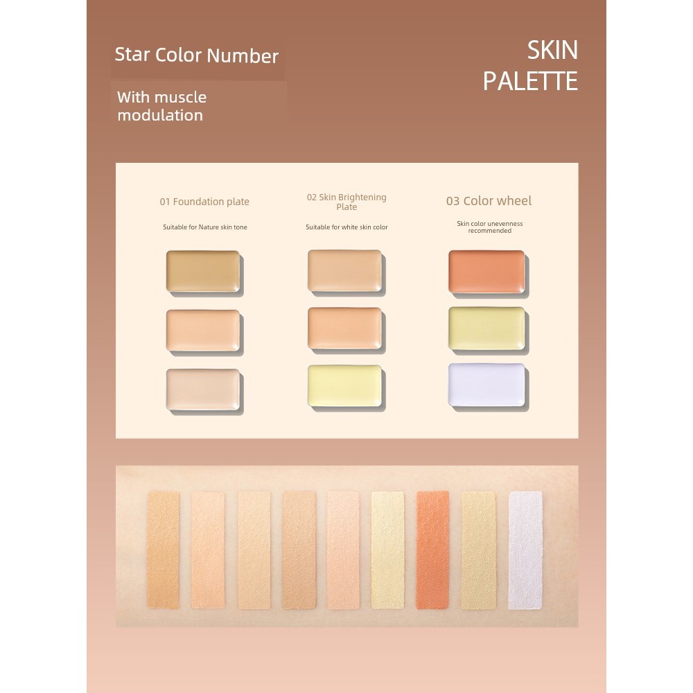 concealer corrector Ukiss Tricolor คอนซีลเลอร์คอนซีลเลอร์ Palette Liquid ปากกา Dark Circles Eye กระเ