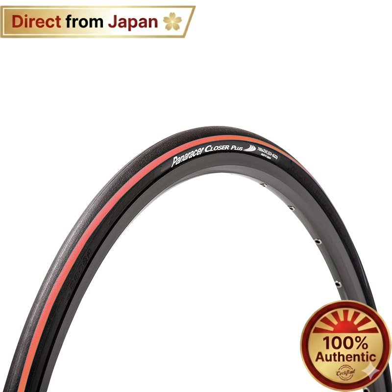 Panaracer Closer Plus 700x23C Clincher Tire - Black/Red Line