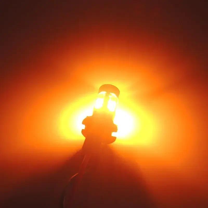 2pcs รถ T10 12V ไฟ LED สีส้ม Amber Light ตําแหน่งที่จอดรถไฟเมือง T10 168 194 2825 W5W 19SMD หลอดไฟ L