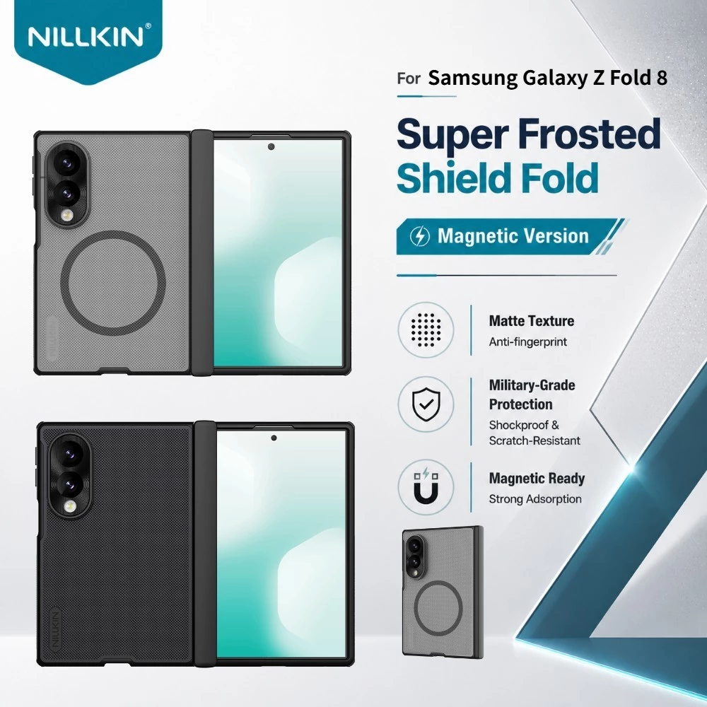 NILLKIN เคสแม่เหล็ก สำหรับ Samsung Galaxy Z Fold 8 Fold8 ไม่มีช่องเสียบปากกา บานพับป้องกัน CA4019