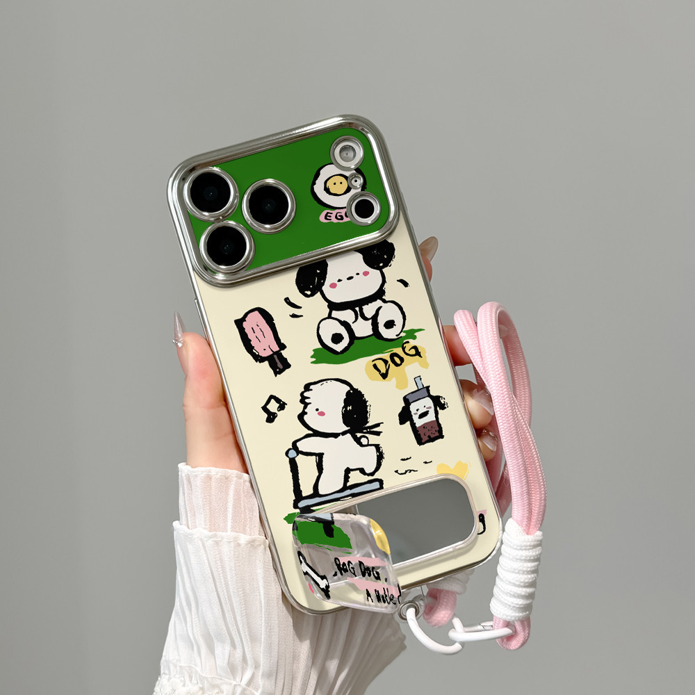 Bless-คสหน้าต่าง 6D เคสไอโฟน Apple iPhone17 17ProMax 17Air 16pro 15plus 14pro 13promax 12 11pro เรียบหรูสวย-CO6DSC359-