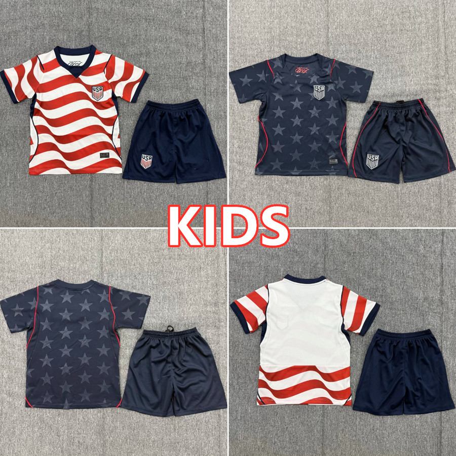 เจอร์ซีย์เด็ก 26/27 USA Home Away Football Kids Set