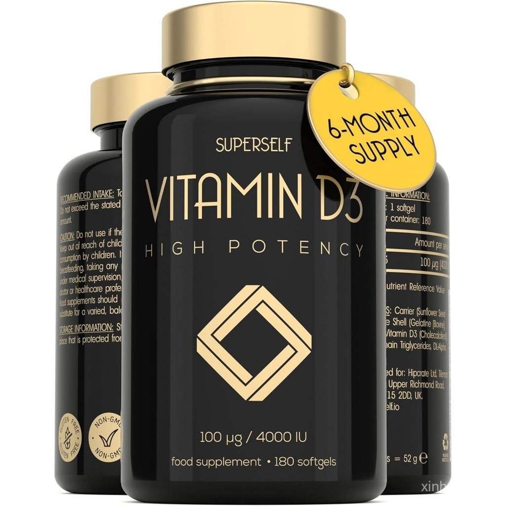 D3 4000 IU D เม็ด 180 แคปซูล Softgel VIT D สําหรับ Strong Bs กล้ามเนื้อฟันภูมิคุ้มกันระบบการดูดซึม C