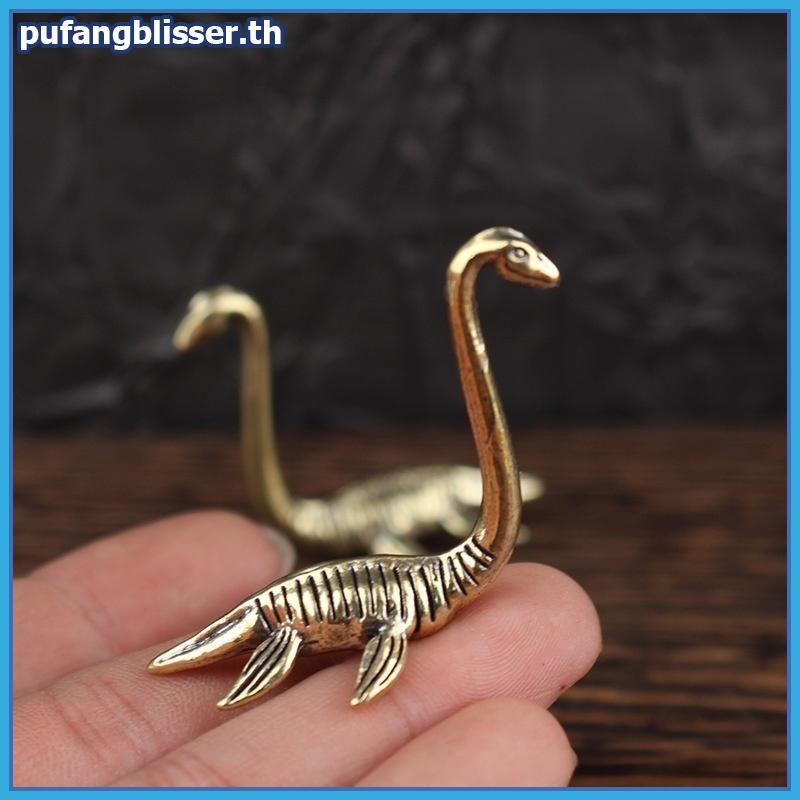 PUSER 1 ชิ้น Loch Ness ตุ๊กตามอนสเตอร์ Vintage ทองเหลืองโบราณ Handmade เครื่องประดับสะสมสําหรับห้องน