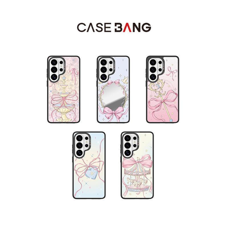 【เคสแม่เหล็ก+แผ่นหลัง】For Samsung S24-S26,CASEBANG Wish Bow Series ImagiSnap เคสแม่เหล็ก, เปลี่ยนกลับ, ป้องกันการตกกระแทกทหาร