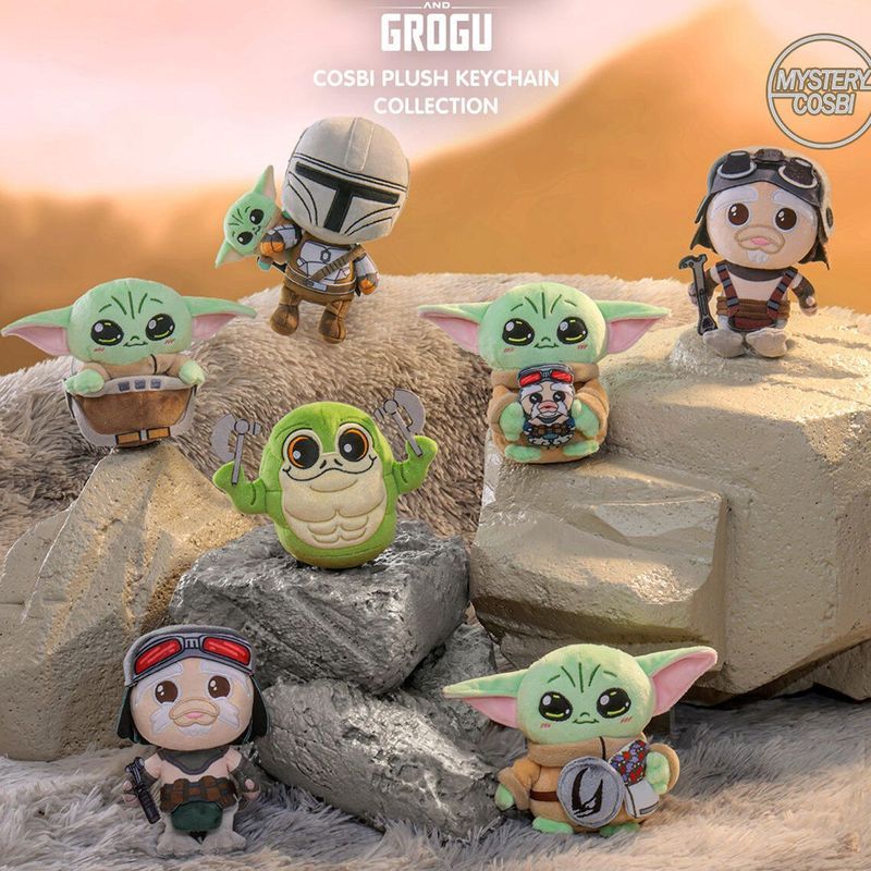 HotToys "The Mandalorian และ Grogu" COSBI Series ตุ๊กตาตุ๊กตากล่องตาบอดจี้ของขวัญ