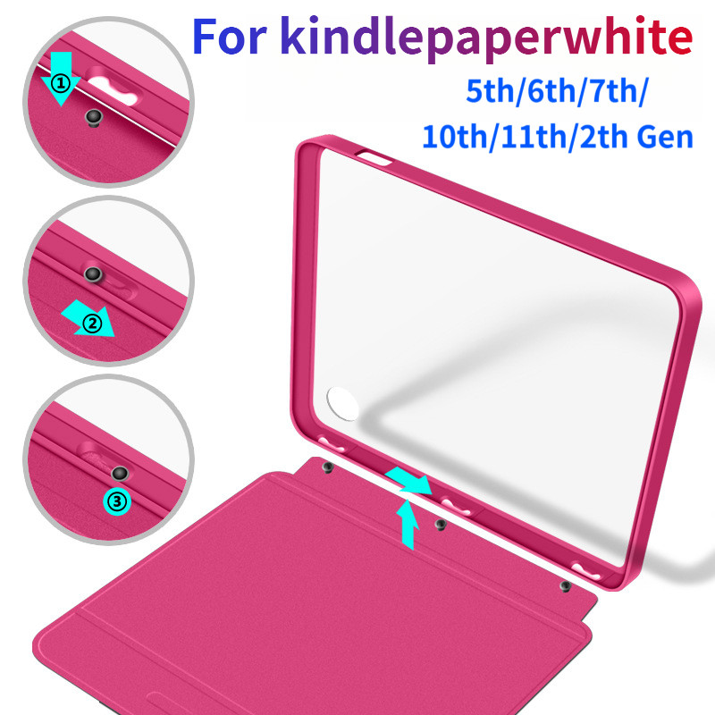 เหมาะสําหรับ Kindle paperwhite 10th Generation PQ94WIF EY21 12th Kindle Colorsoft อะคริลิค Hard SHEL