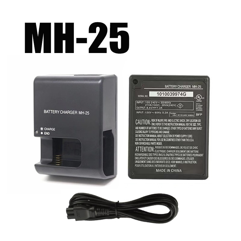 เครื่องชาร์จแบตเตอรี่ Nikon MH-25 สำหรับ EN-EL15\EL15A\EL15B\EL15C เครื่องชาร์จแบตเตอรี่ Z5 / 6/7/8 