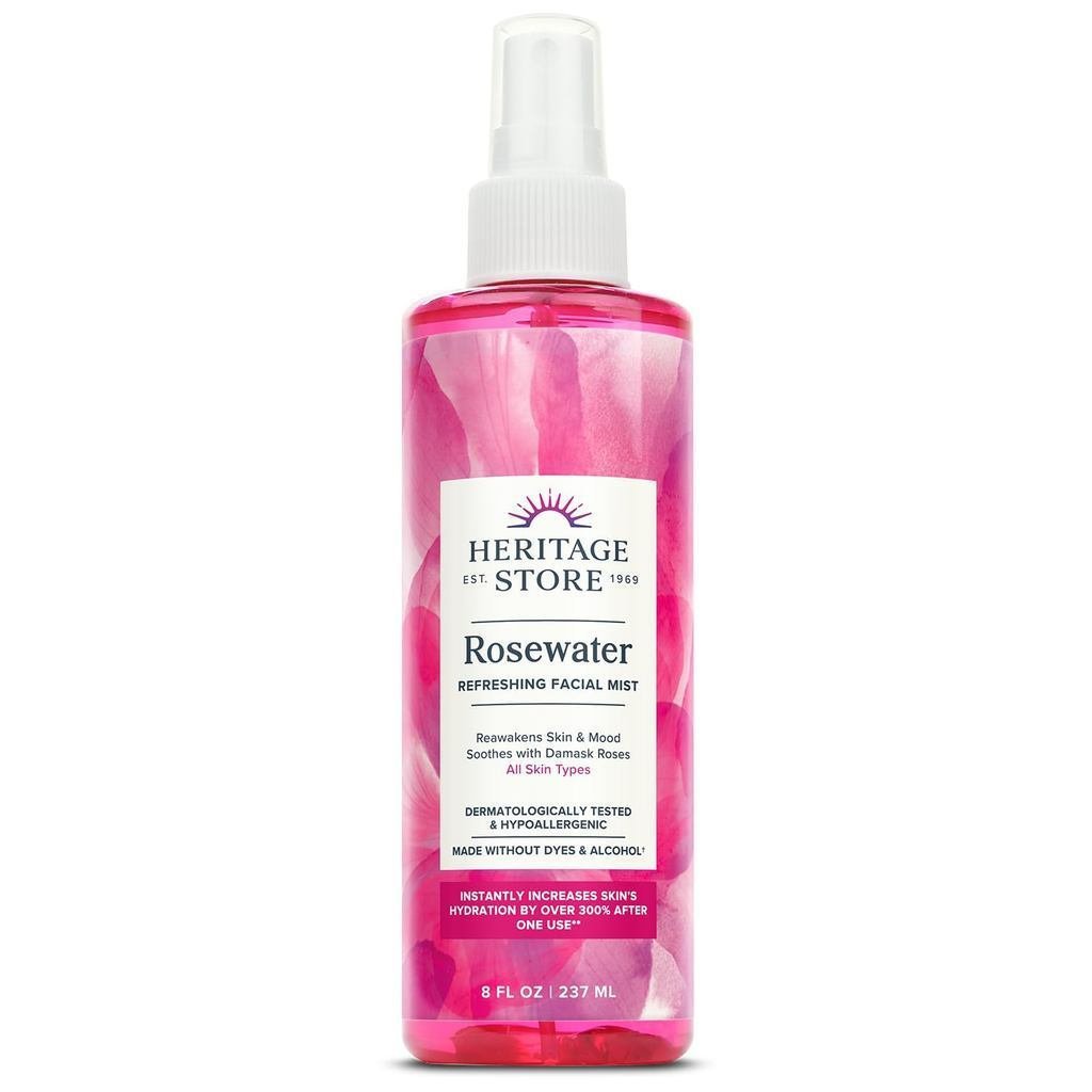 HERITAGE STORE Rose Water-MSRMs Damage Rose สเปรย์บํารุงผิวหน้าสดชื่นประเภทต่างๆ-Moisturizing Water 