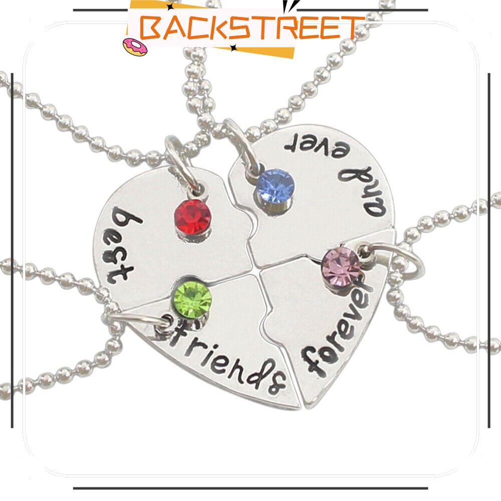 BACKSTAGEEET 4 Bff Creative Love Necklace Nice Gift Womens Necklace