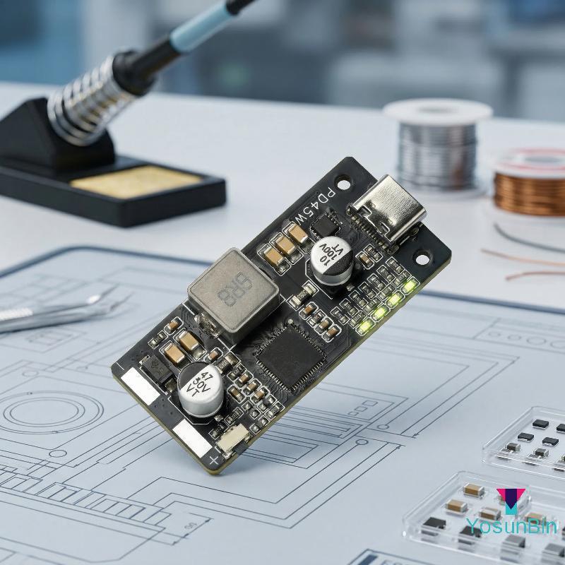 YosunBin] 45W PD31 RC Charger Discharger Modulepatible พร้อม 2S 3S 4S 5S 6S เซลล์ DIY ใหม่