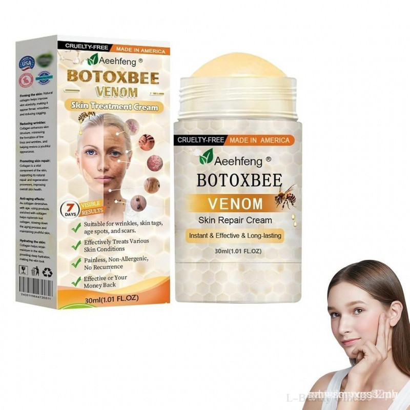 BOTOX Bee Venom Skin Repair Cream, Advanced Botox Bee Venom Firming Serum Stick, Firming & Wrinkle-R