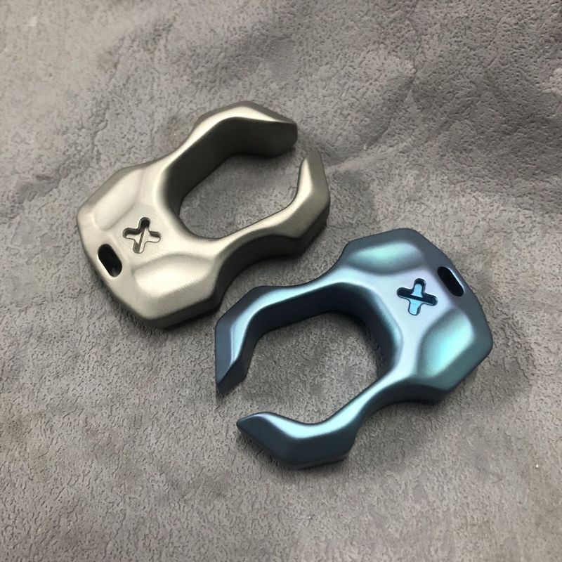 Promise Titanium Alloy tc21 CNC Tuning Fork Finger Tiger Single Finger Tiger Outdoor Iron Fist Pea P