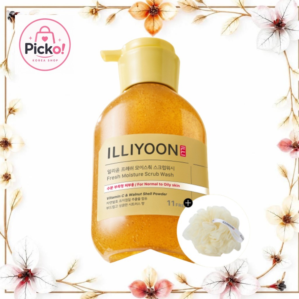 [best item] [illyoon] Fresh Moisture Scrub Wash, 625ml, 1pc / Korean Body Scrub / Exfoliating Wash /