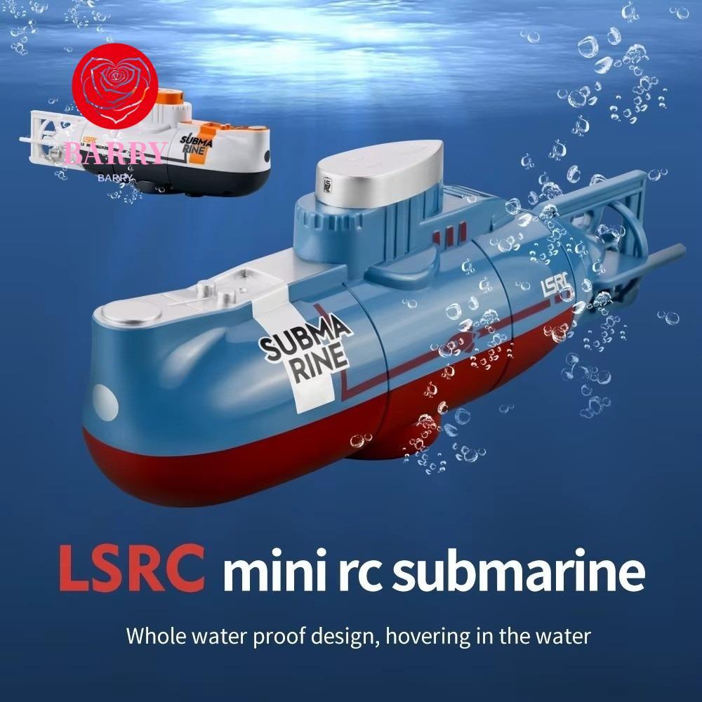 BARRY Mini RC Submarine, จําลองกันน้ํารีโมทคอนโทรลเรือ, Mini RC ของเล่นดําน้ําฟังก์ชั่น Mini ขนาดดํา