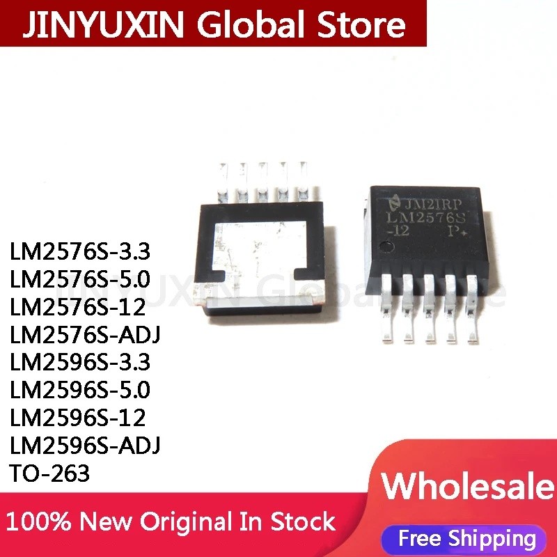 5PCS LM2576S LM2576S-3.3 LM2576S-5.0 LM2576S-12 LM2576S-ADJ LM2596S-3.3 LM2596S-5.0 LM2596S-12 LM259
