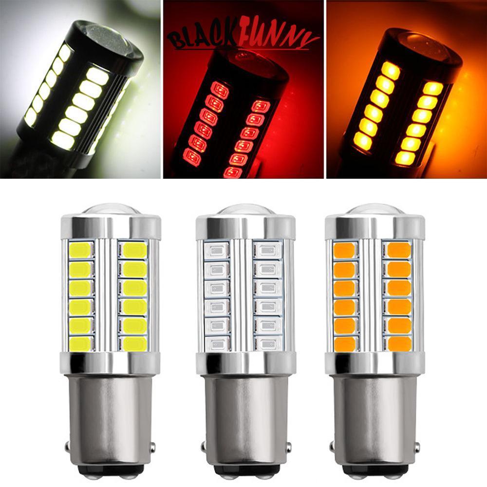 BLACKFUNNY 1 ชิ้น 1157 33-SMD หลอดไฟ LED รถสํารองไฟย้อนกลับ 5630 BA15S P21W Q4W6