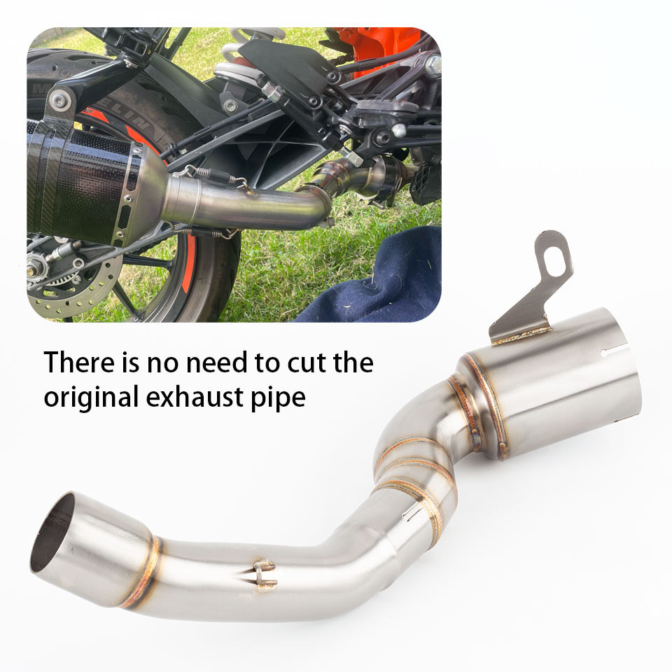 Fit สําหรับ KTM RC125 RC200 250 ADV 250 DUKE 390 ADV 390 DUKE ท่อไอเสียรถจักรยานยนต์ไอเสีย Link ท่อ 