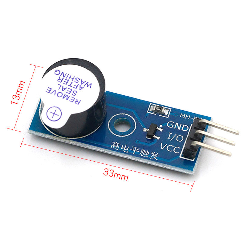 Active Buzzer โมดูล High Level Trigger Buzzer บอร์ดควบคุม Microcontroller Extension 3.3 V-5 V