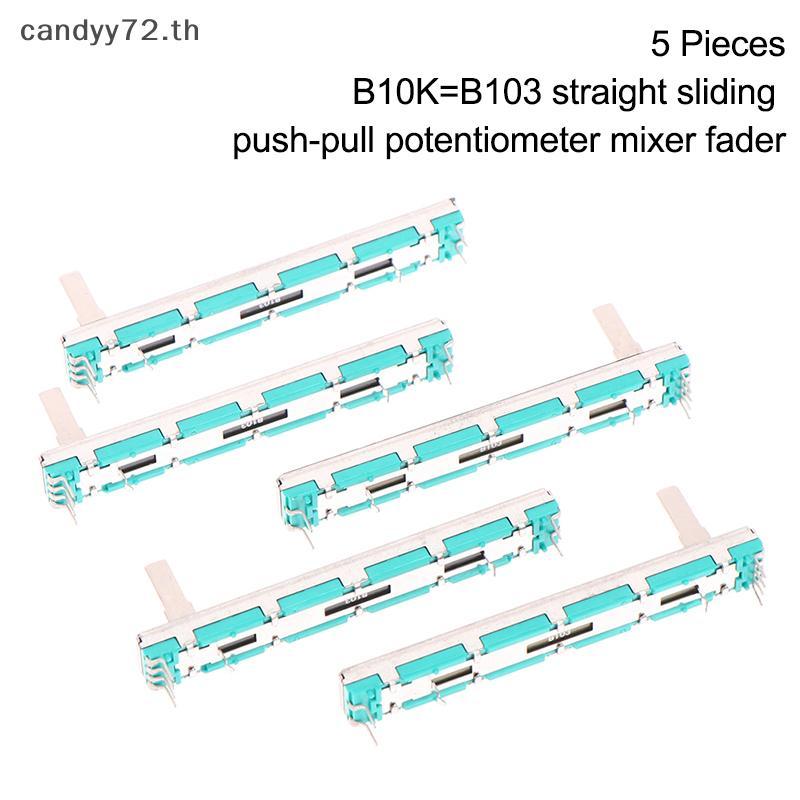 Candyy 5 ชิ้น 75 MM Double B10K Original B10KX2 Behringer Pot Mixer Fader TH