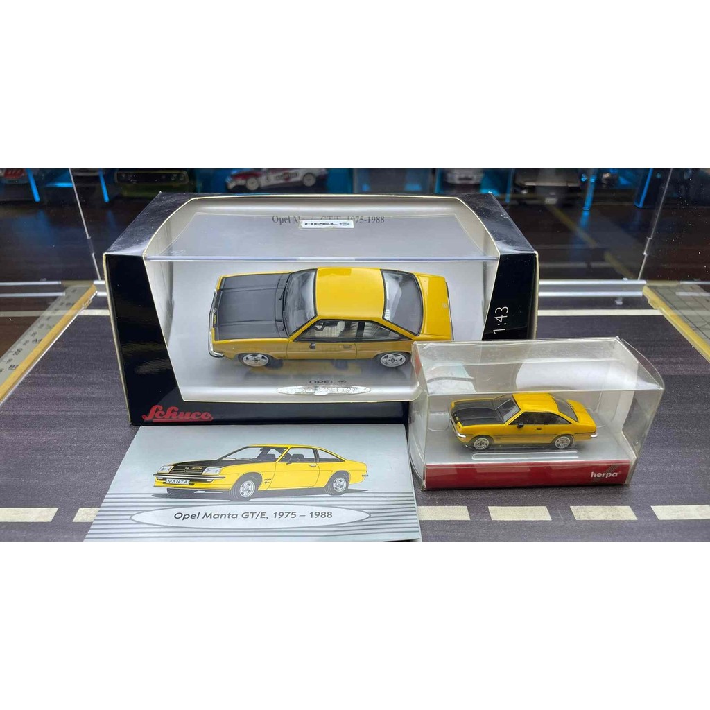 [รายการเดียวพิมพ์นอก] [สินค้าเก่านอกพิมพ์] Schucco Schuco Opal mantaGTE Alloy Car Model 1/43 1/87 Or