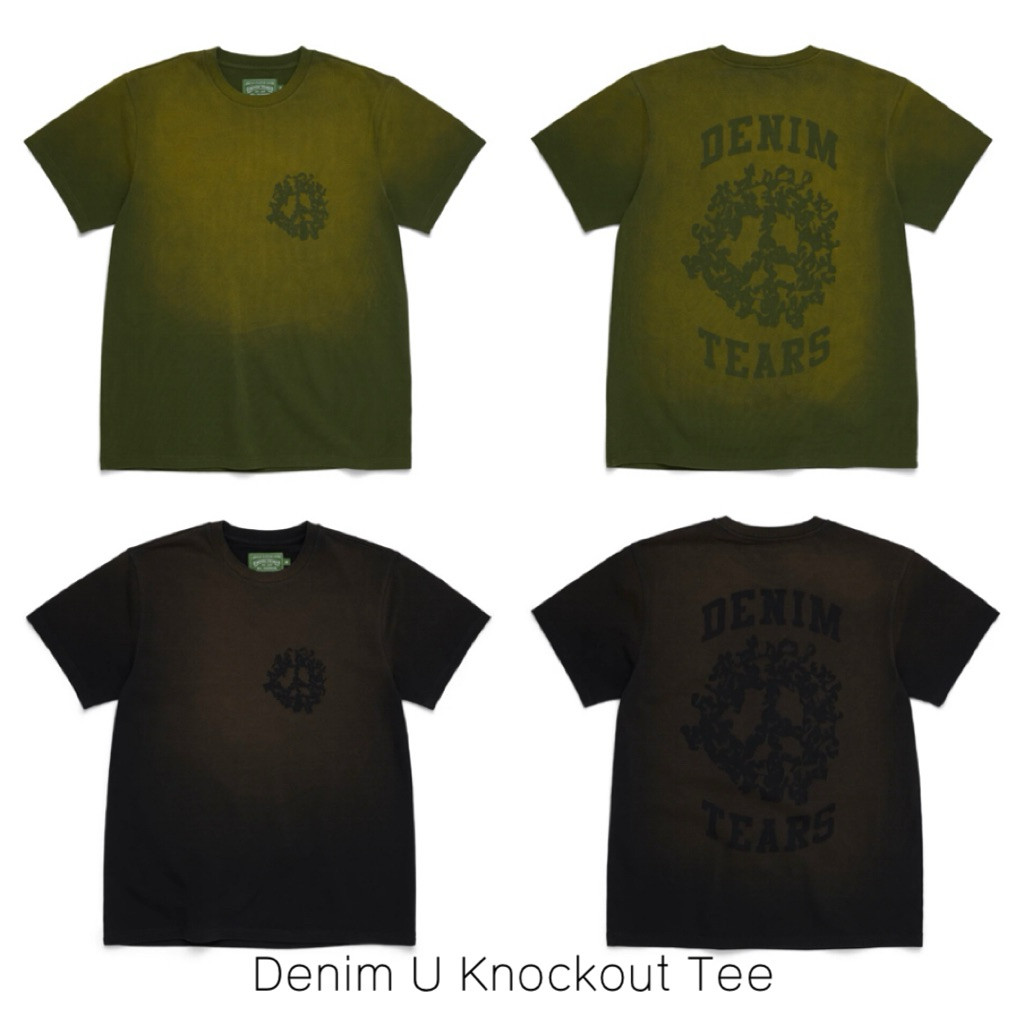 [พร้อมส่ง] เสื้อยืด Denim Tears DENIM U KNOCKOUT TEE BLACK จาก USA