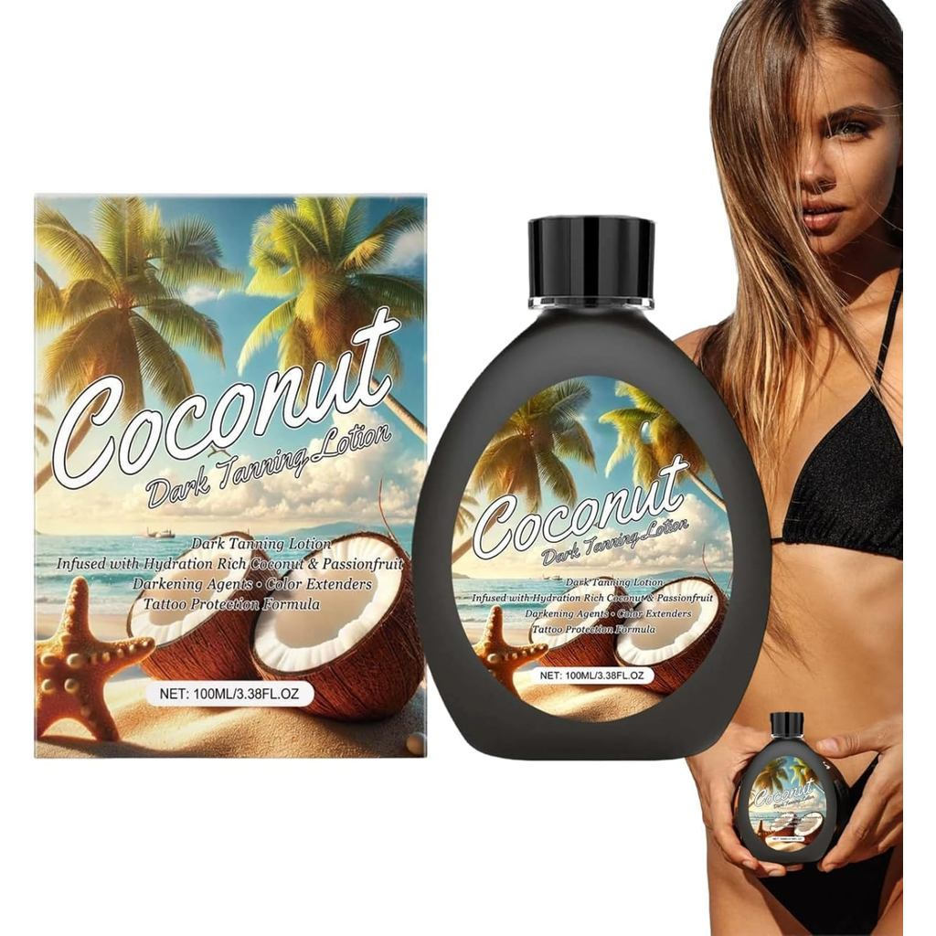 CoconutDarkTanningLotion,OndbedtanningAclerator,กnnnคอเต่าํSunbedTAcleratorWithBronzer,HydratingForI