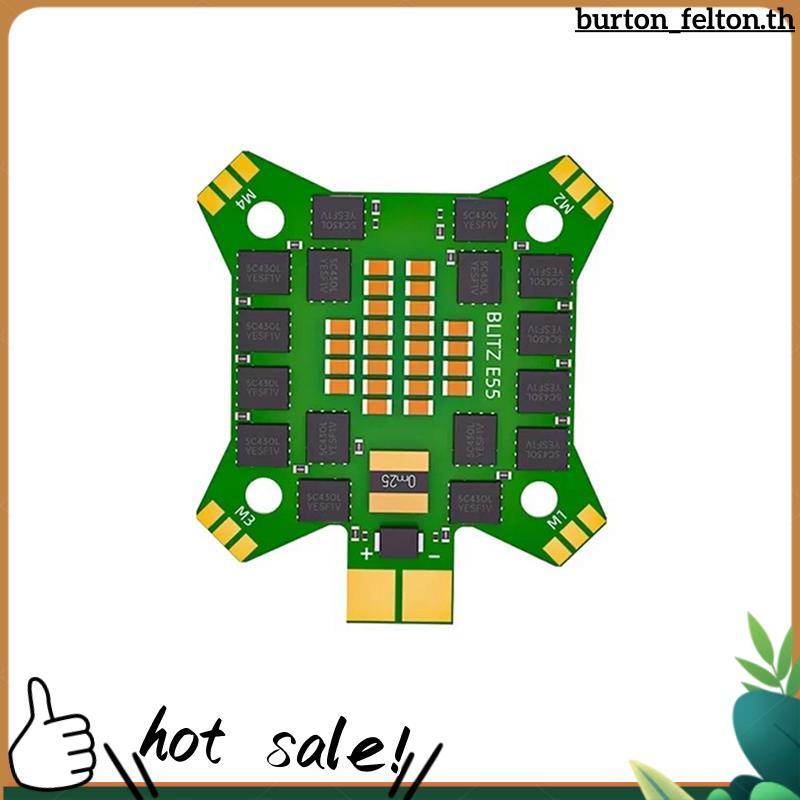 E55 ESC สําหรับ RC FPV Drone 4in1 BLHELI32 55A 2-6S DShot150/300/600 ESC