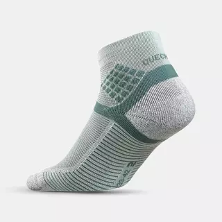 Decathlon Hiking Socks - Hike 500 Mid Black X2 Pairs ถุงเท้าหุ้มข้อสำหรับใส่เดินป่ารุ่น Mh500 แพ็ค 2 คู่ - Green