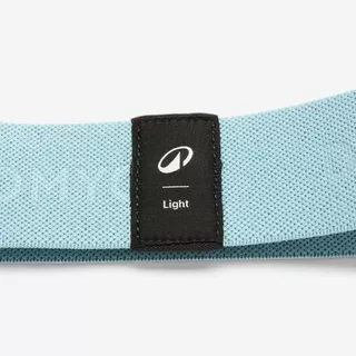 Decathlon Fabric Glute Resistance Band, Light Resistance ยางยืดบริหารสะโพกด้วยแรงต้านแบบผ้ารุ่นแรงต้านต่ำ - Blue