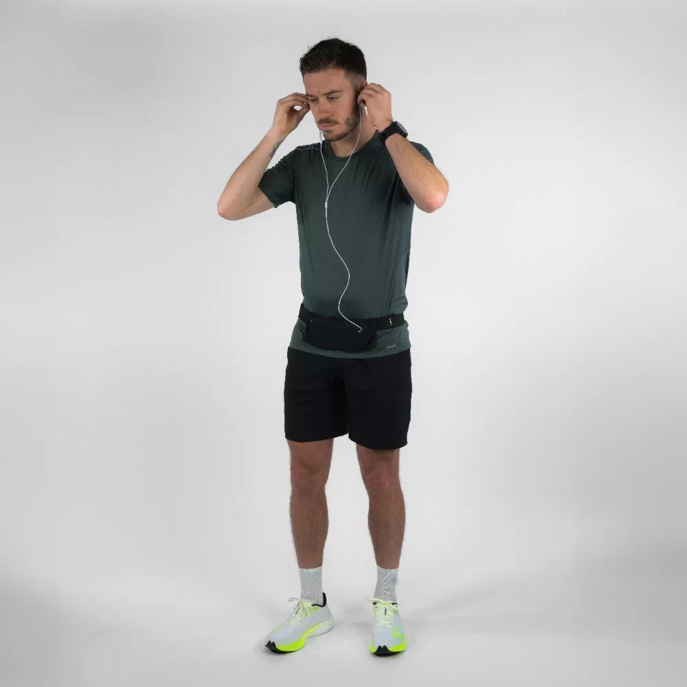 Decathlon Running Belt With 2-Compartment Pockets กระเป๋าคาดเอววิ่ง Kiprun ใส่สมาร์ทโฟนได้ รุ่น Basic 2 - Black thumbnail 8