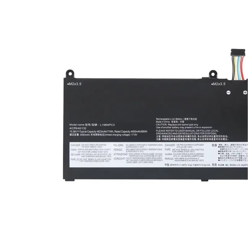 15.36V 71WH 4623mAh สําหรับ Lenovo Legion Y9000 R9000X 2021 S7-15IMH5 S7-15ARH5 Series L19C4PC3 L19M
