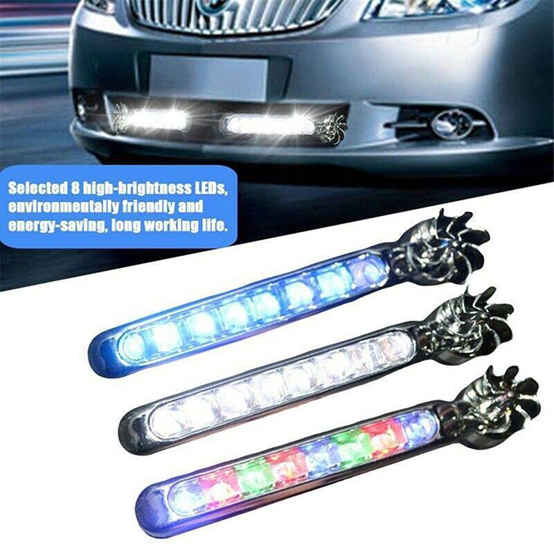 ONEBABY 8 LED DRL Daylight Wind Energy ไม่ต้องใช้ไฟภายนอกรถยนต์ไฟวิ่งกลางวัน TH